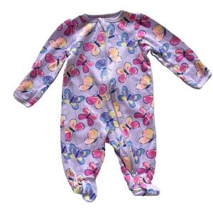 Wonder Nation Colorful Butterfly Kids Footie